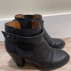 Madewell Black Leather Ankle Boots